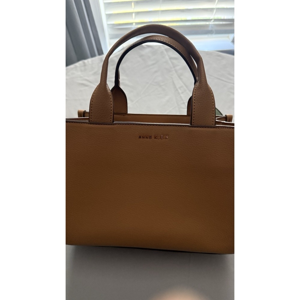 Ann Klein Women's Faux Leather Crossbody Handbag with Removable Strap EC